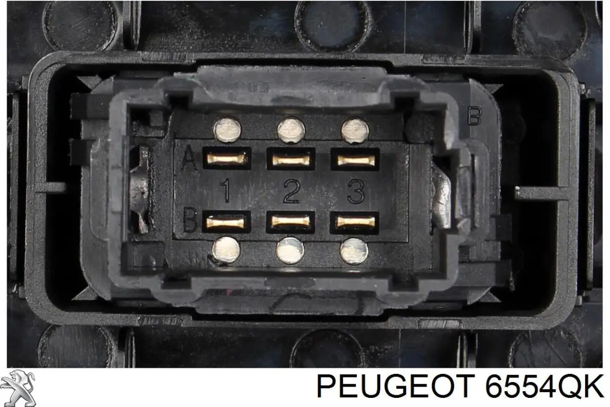 Włącznik przyciskowy podnośnika szyby przedni prawy Peugeot/Citroen 6554QK cena, od 20,16 USD