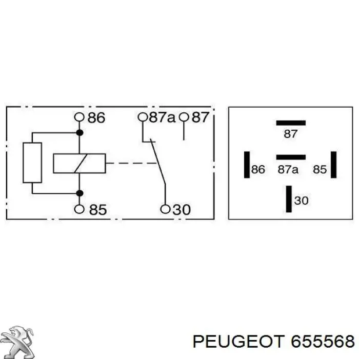 655568 Peugeot/Citroen Przekaźnik wentylatora