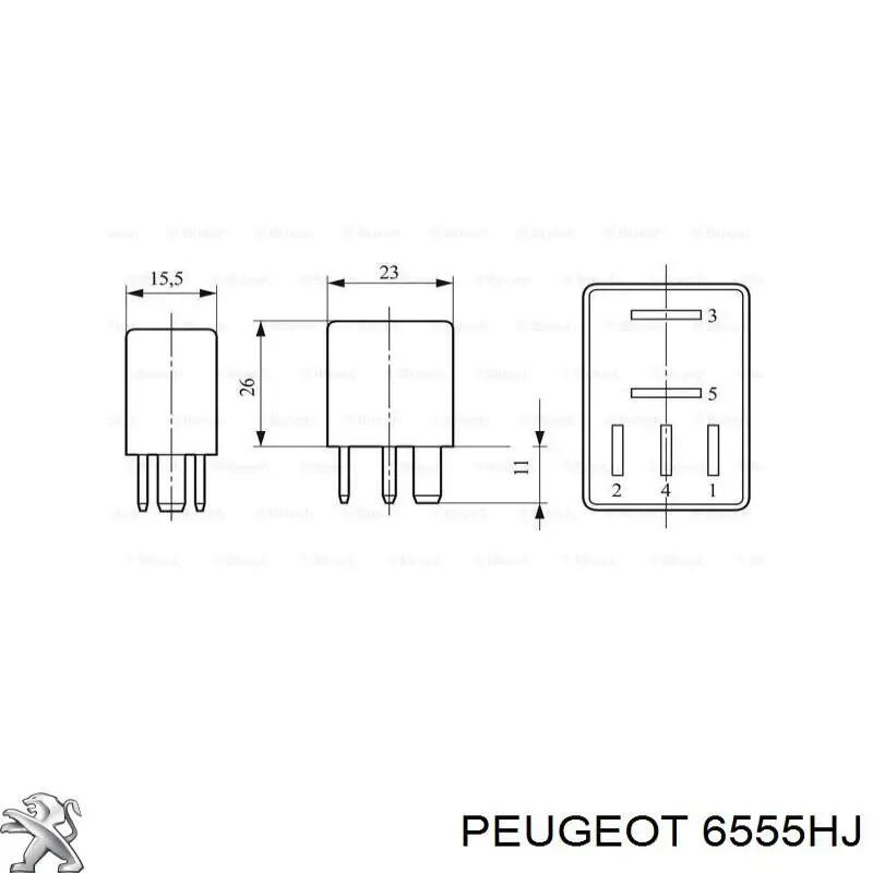 Do koszyka 6555HJ Peugeot/Citroen Przekaźnik kierunkowskazów