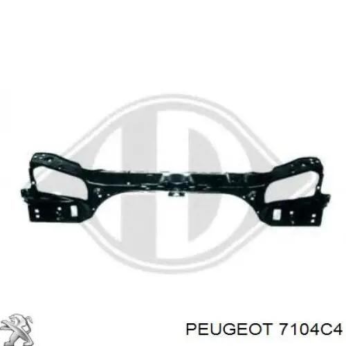 Osłona chłodnicy kompletna (panel mocowania reflektorów) Peugeot/Citroen 7104C4 cena, od 100,45 USD