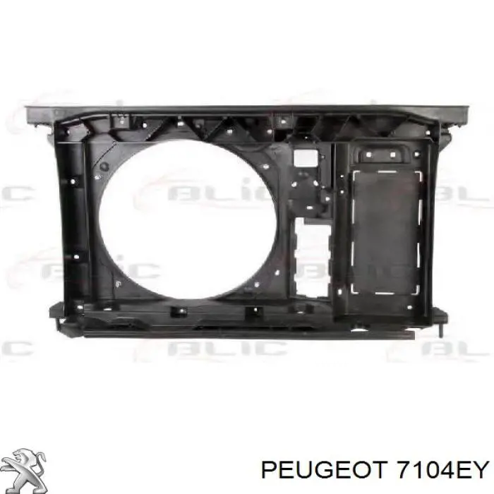 7104EY Peugeot/Citroen Osłona chłodnicy kompletna (panel mocowania reflektorów)