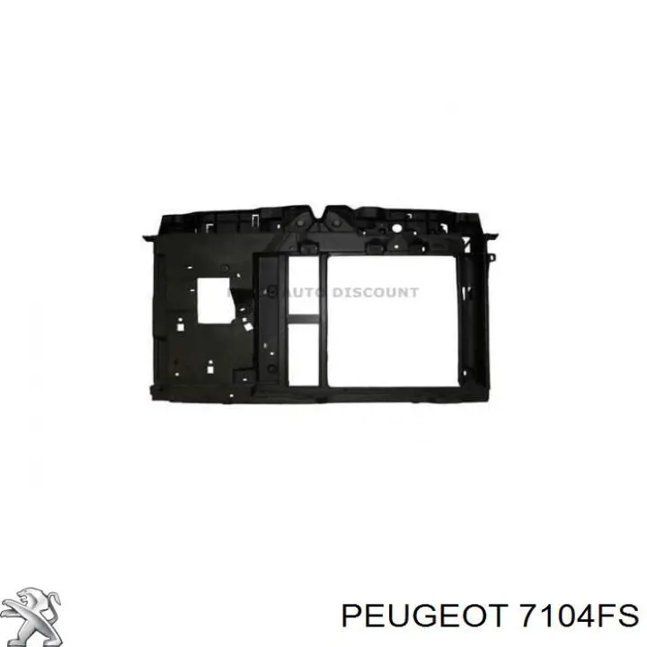 7104FS Peugeot/Citroen Osłona chłodnicy kompletna (panel mocowania reflektorów)