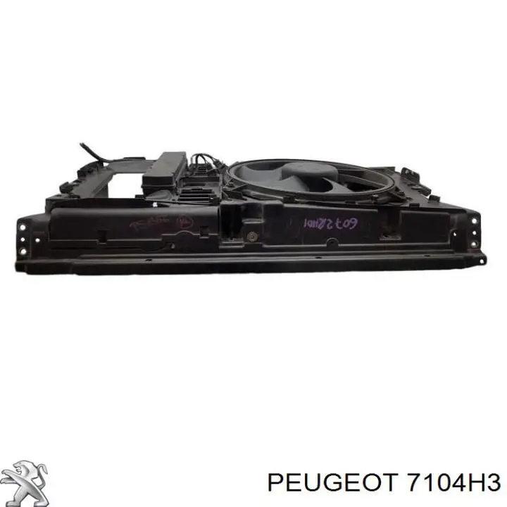 Do koszyka Osłona chłodnicy kompletna (panel mocowania reflektorów) Peugeot 607  9D, 9U
