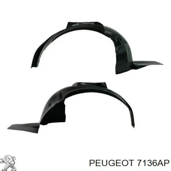 Nadkole błotnika przedniego prawe 7136AP Peugeot/Citroen