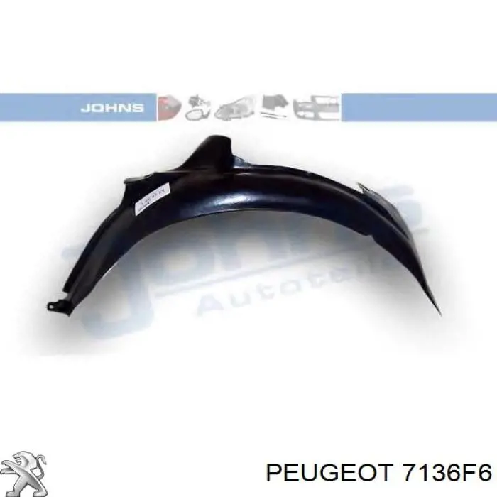 7136F6 Peugeot/Citroen Nadkole błotnika przedniego prawe