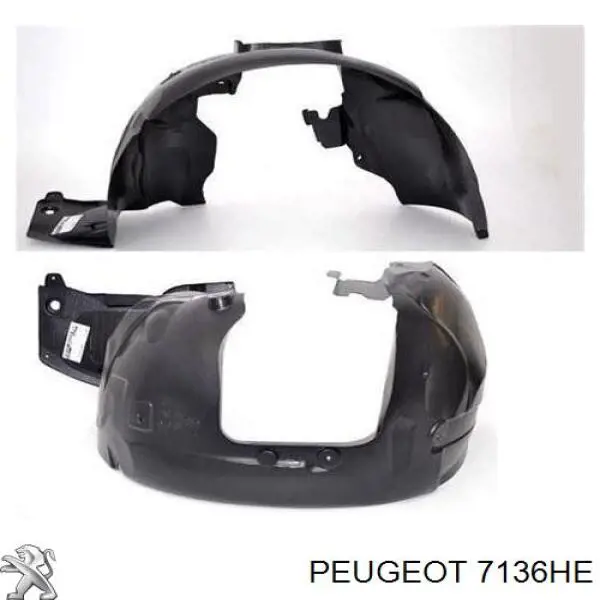 Nadkole błotnika przedniego lewe Peugeot/Citroen 7136HE cena, od 17,92 USD