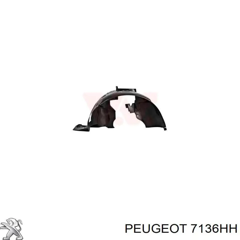 Nadkole błotnika przedniego prawe Peugeot/Citroen 7136HH cena, od 22,67 USD