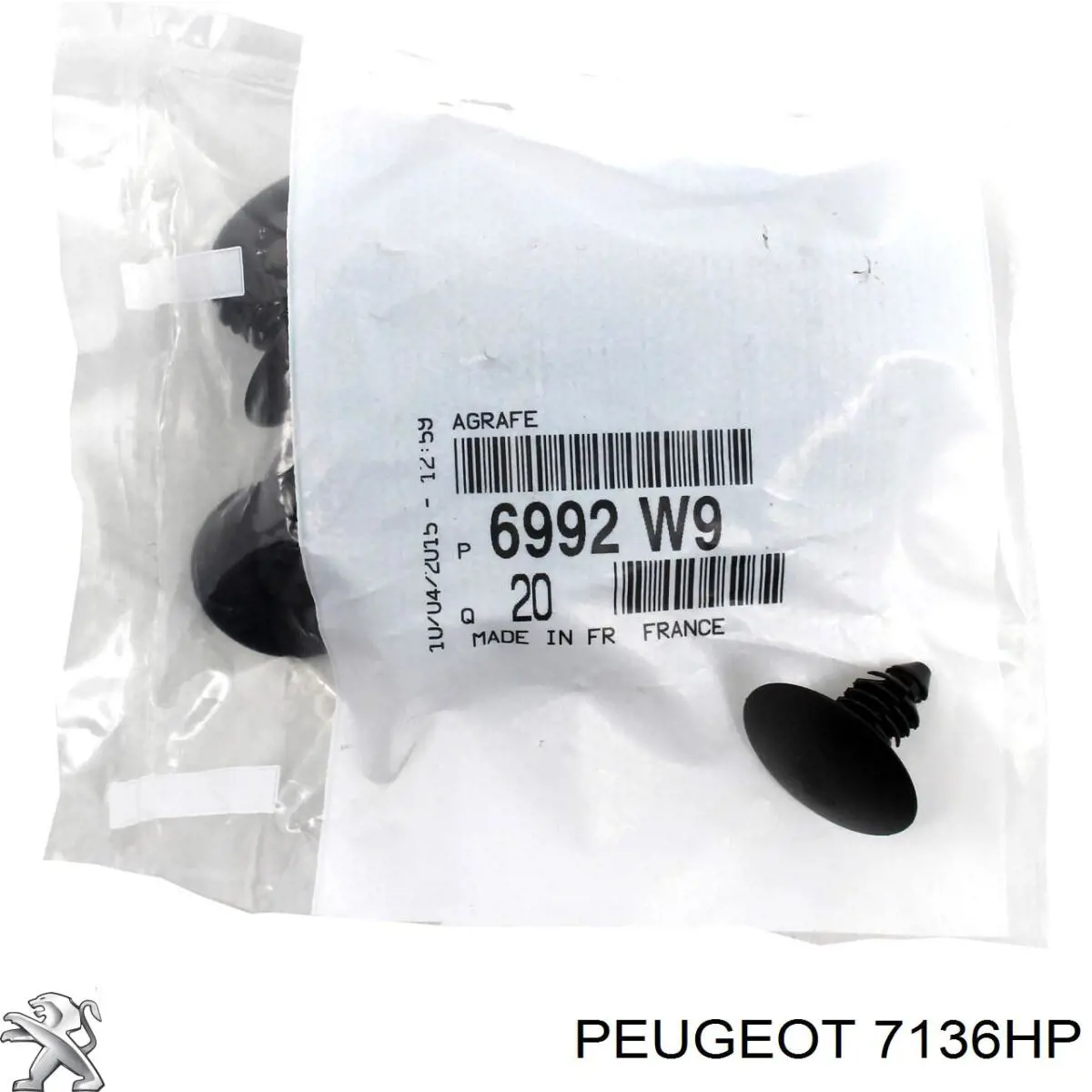 Nadkole błotnika przedniego prawe Peugeot/Citroen 7136HP cena, od 33,22 USD
