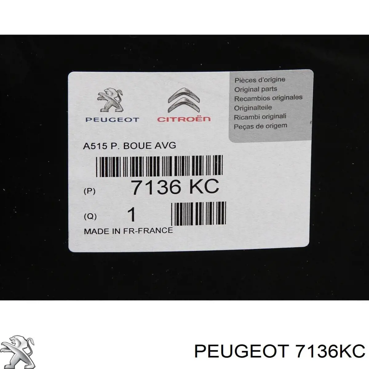 7136KC Peugeot/Citroen Nadkole błotnika przedniego lewe