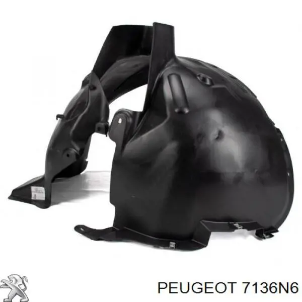 Do koszyka 7136N6 Peugeot/Citroen Nadkole błotnika przedniego lewe