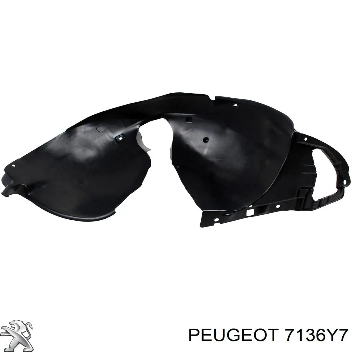 Do koszyka 7136Y7 Peugeot/Citroen Nadkole błotnika przedniego prawe