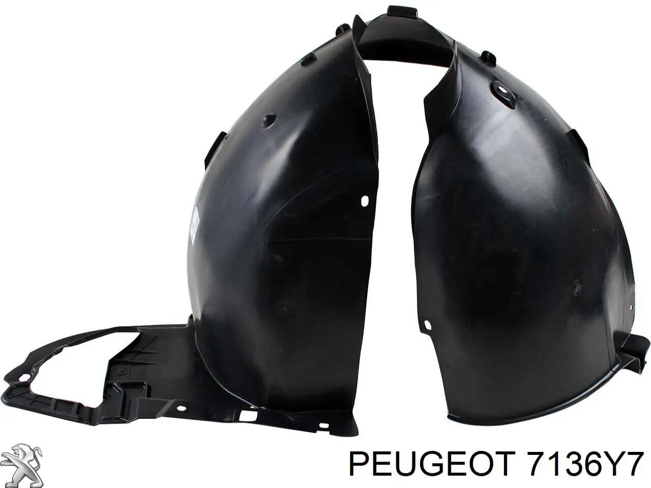 7136Y7 Peugeot/Citroen Nadkole błotnika przedniego prawe