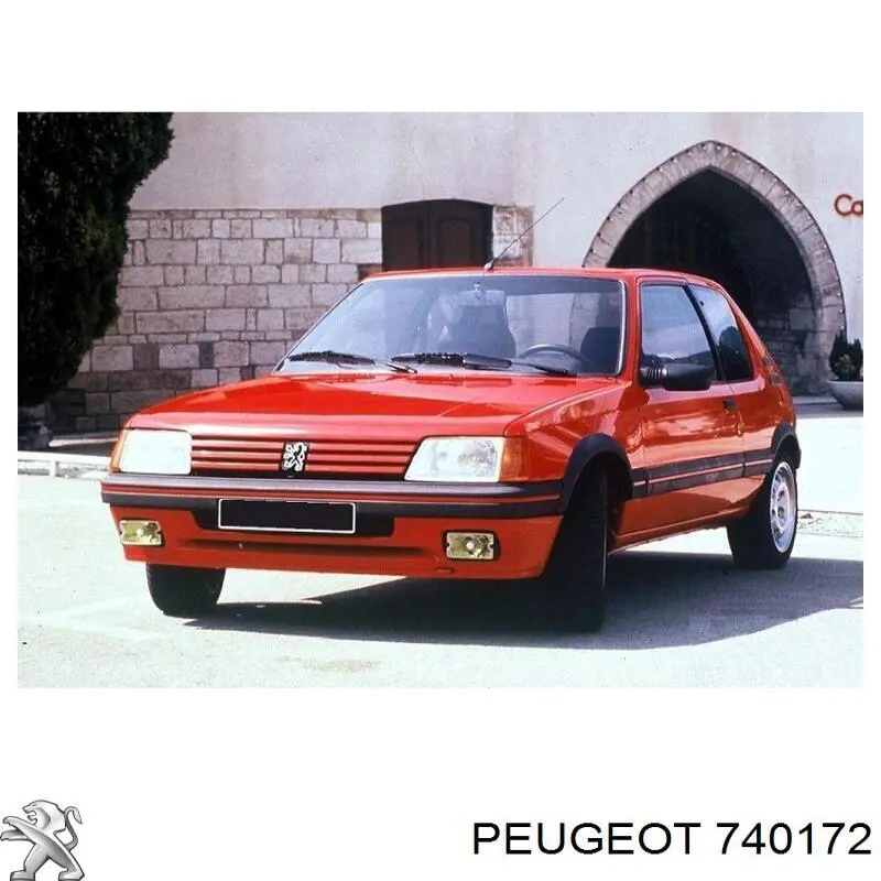 Do koszyka 740172 Peugeot/Citroen Zderzak przedni