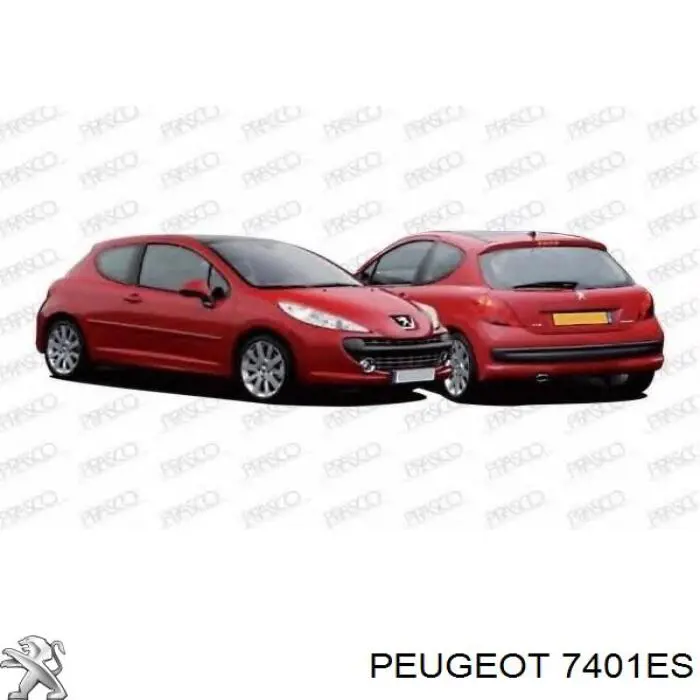 7401ES Peugeot/Citroen Zderzak przedni