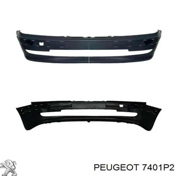 Do koszyka 7401P2 Peugeot/Citroen Zderzak przedni