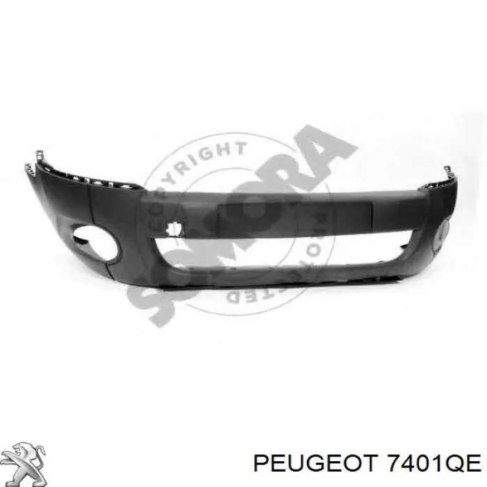7401QE Peugeot/Citroen Zderzak przedni
