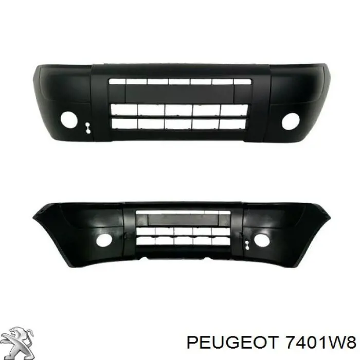 Do koszyka 7401W8 Peugeot/Citroen Zderzak przedni