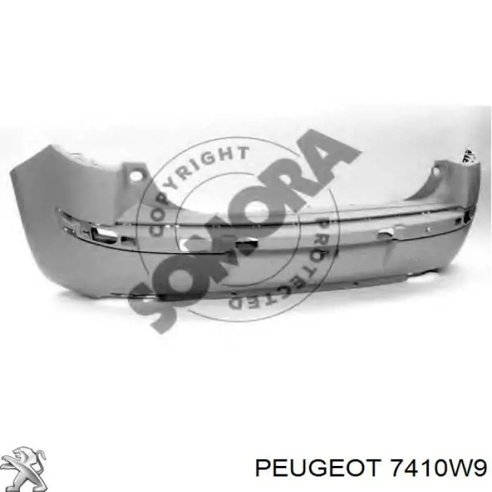 Zderzak tylny Peugeot/Citroen 7410W9 cena, od 169,15 USD
