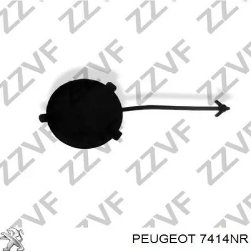 7414NR Peugeot/Citroen Zaślepka haku holowniczego zderzaka przednia