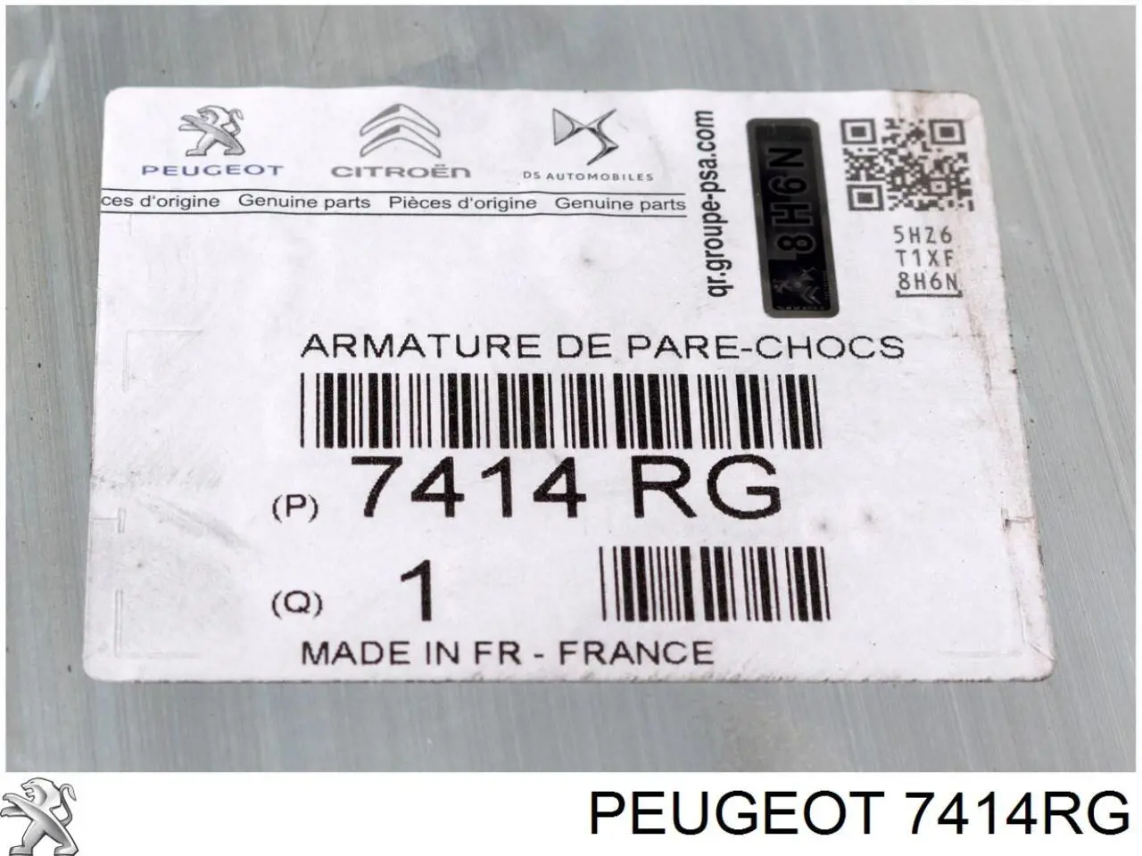 Wzmocnienie zderzaka przedniego Peugeot/Citroen 7414RG cena, od 206,01 USD