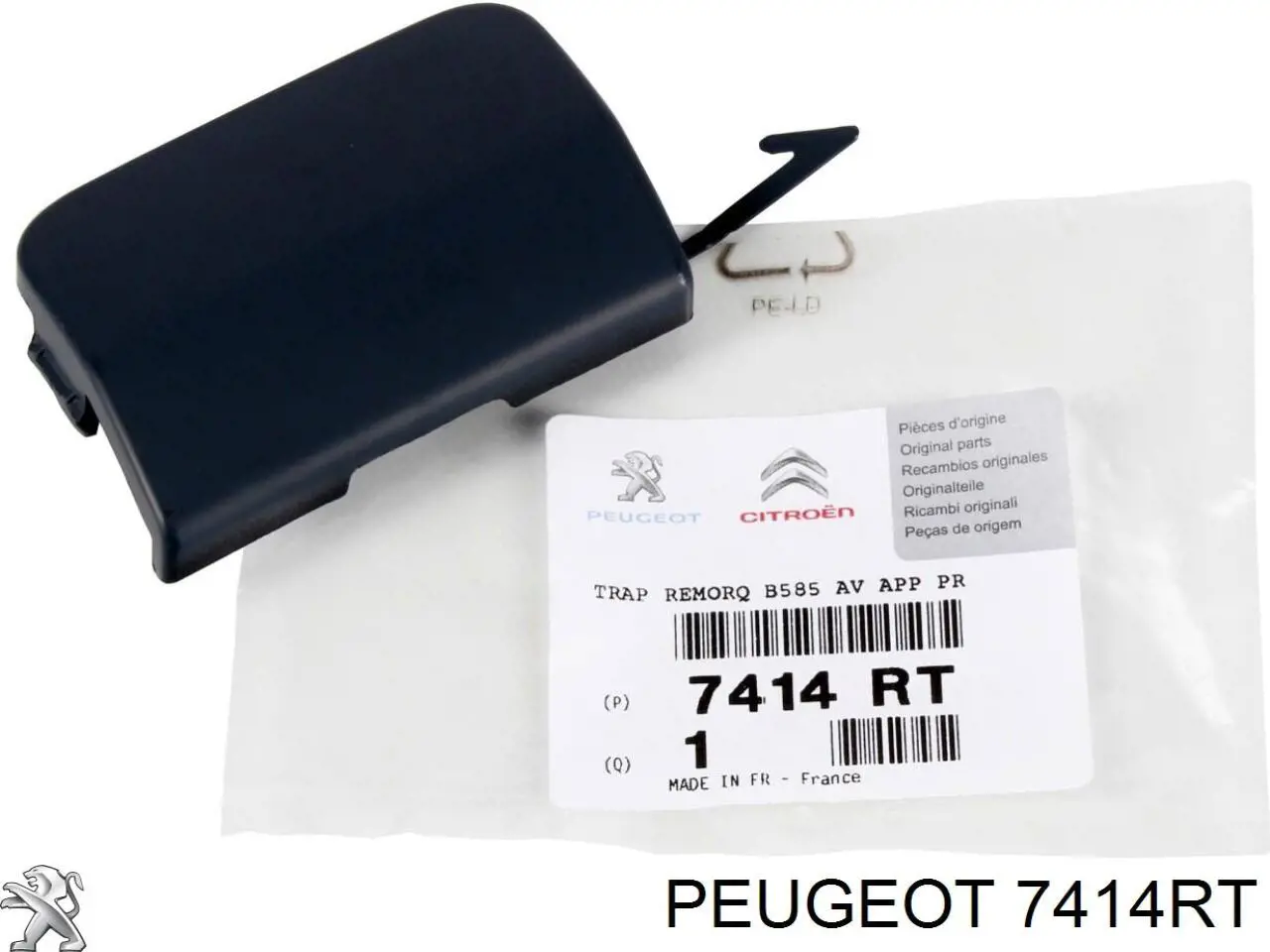 Zaślepka haku holowniczego zderzaka przednia do Citroen C4 PICASSO I UD