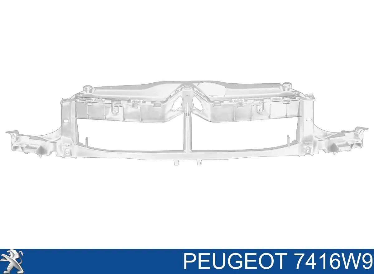 7416W9 Peugeot/Citroen Wspornik zderzaka przedniego środkowy