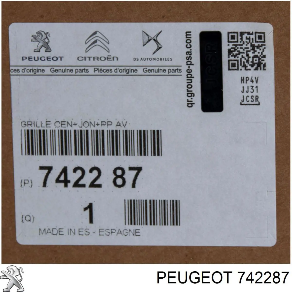 Atrapa chłodnicy Peugeot/Citroen 742287 cena, od 110,04 USD