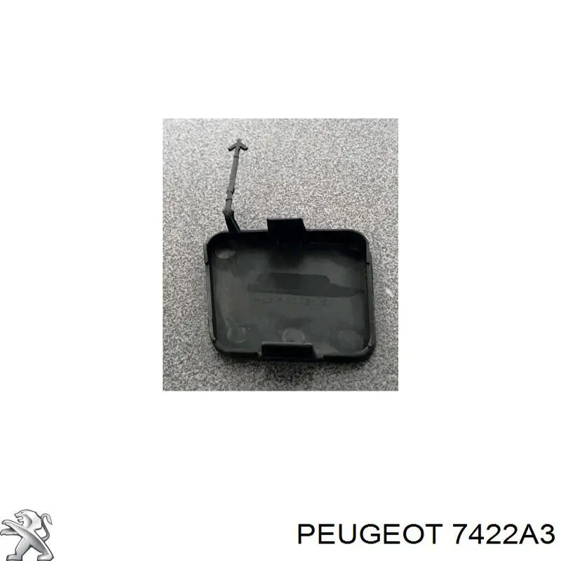 7422A3 Peugeot/Citroen Zaślepka haku holowniczego zderzaka przednia