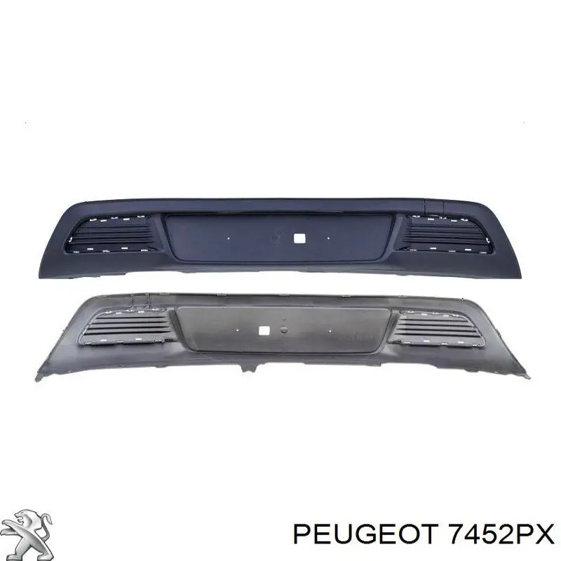7452PX Peugeot/Citroen Nakładka zderzaka tylnego środkowa