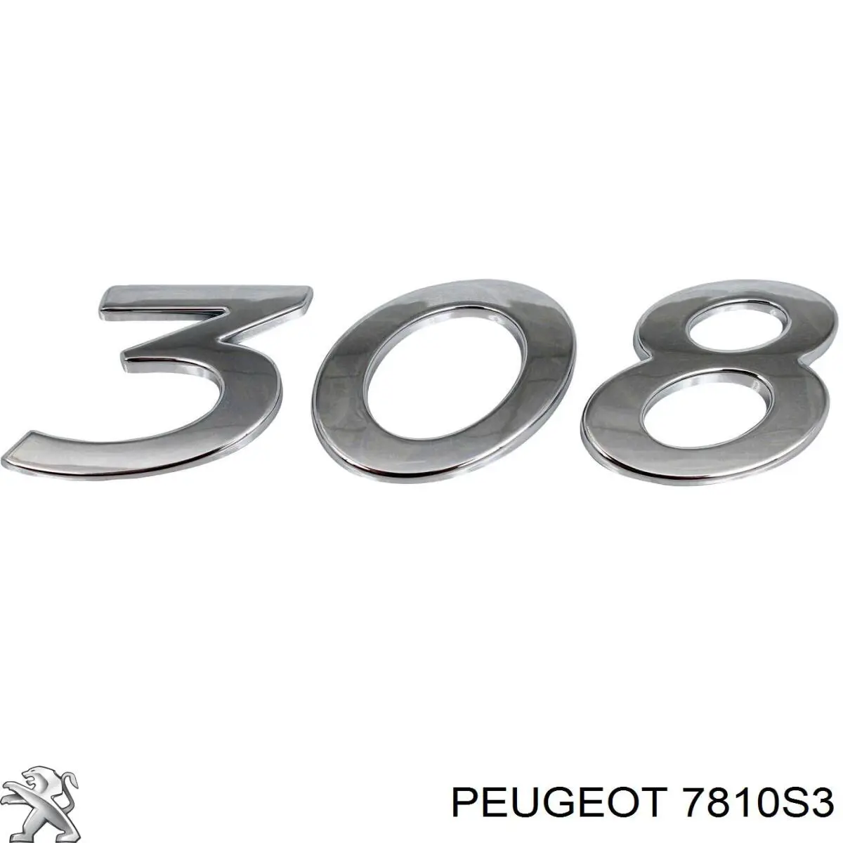 Emblemat na klapę bagaznika (znaczek firmowy) Peugeot/Citroen 7810S3 cena, od 38,70 USD