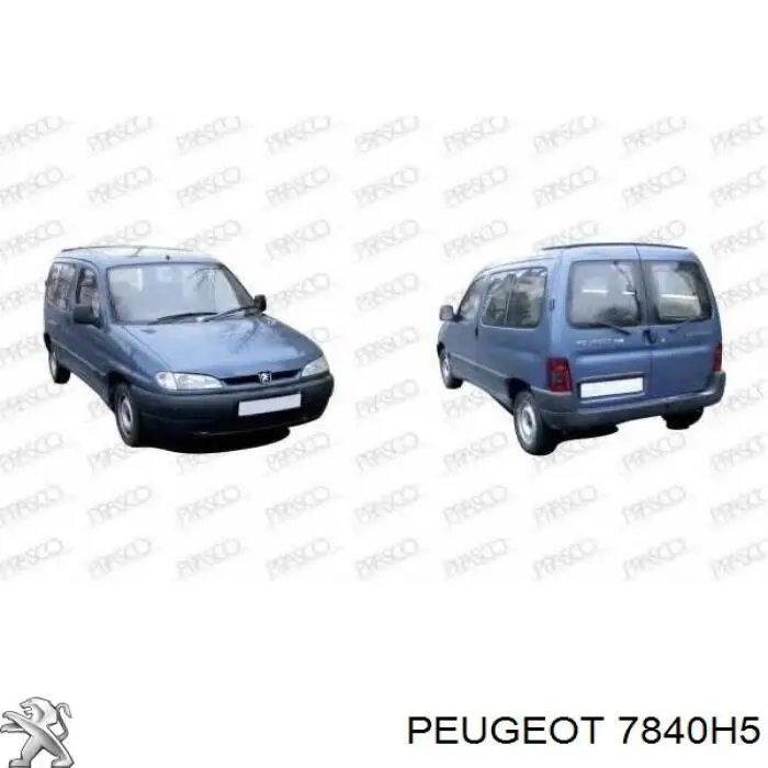 Do koszyka 7840H5 Peugeot/Citroen Błotnik przedni lewy