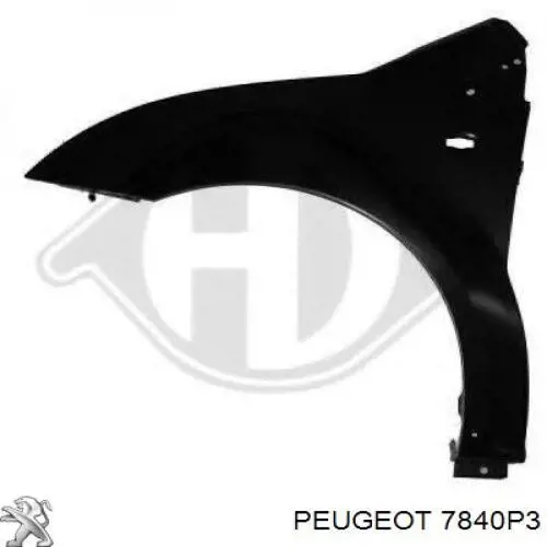 7840P3 Peugeot/Citroen Błotnik przedni lewy