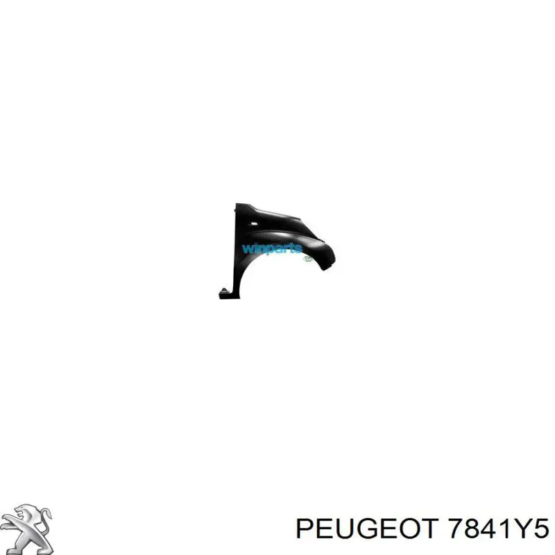 Błotnik przedni prawy Peugeot/Citroen 7841Y5 cena, od 129,40 USD