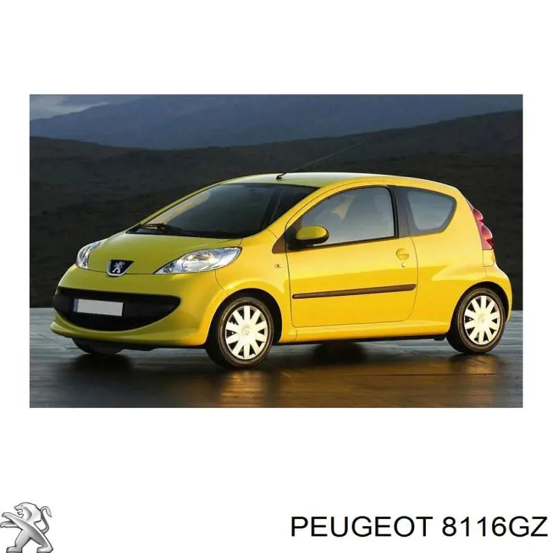 8116GZ Peugeot/Citroen Szyba przednia