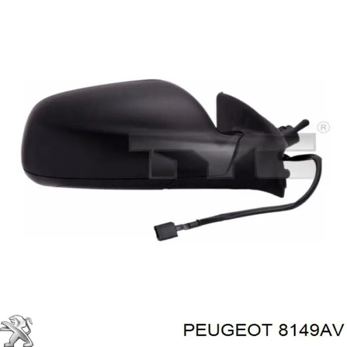 Lusterko wsteczne prawe Peugeot/Citroen 8149AV cena, od 47,02 USD