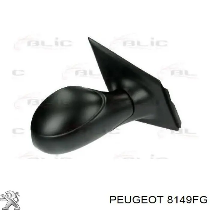 Lusterko wsteczne lewe Citroen C3 I