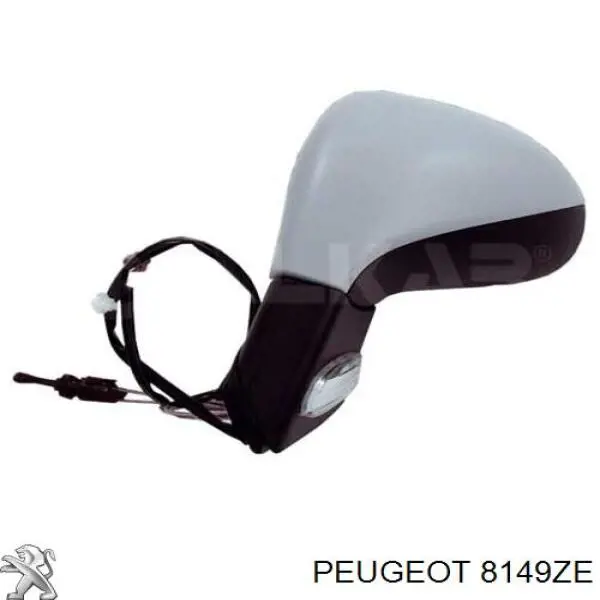8149ZE Peugeot/Citroen Lusterko wsteczne lewe