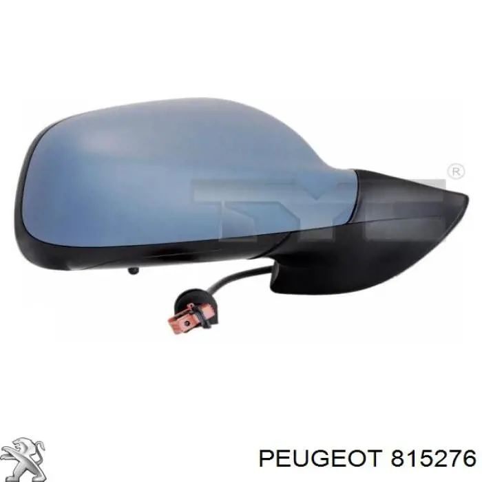 815276 Peugeot/Citroen Nakładka (pokrywa) lusterka wstecznego prawa