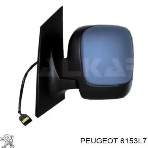 8153L7 Peugeot/Citroen Lusterko wsteczne lewe