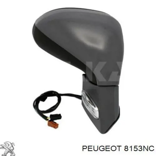 Lusterko wsteczne prawe Peugeot/Citroen 8153NC cena, od 93,64 USD