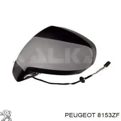 Do koszyka 8153ZF Peugeot/Citroen Lusterko wsteczne prawe