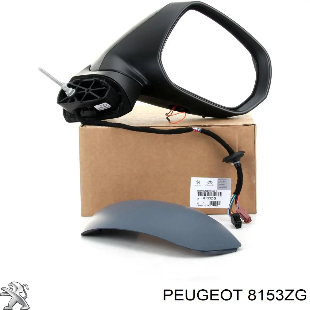 Do koszyka 8153ZG Peugeot/Citroen Lusterko wsteczne prawe