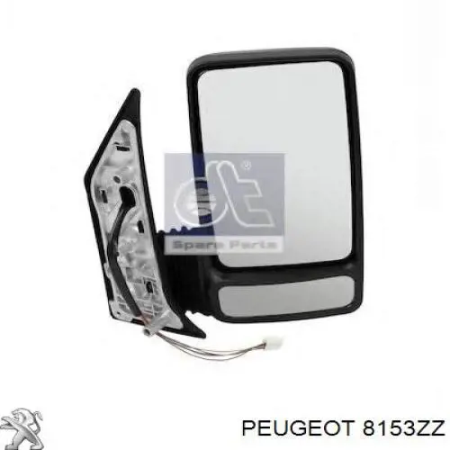 8153ZZ Peugeot/Citroen Lusterko wsteczne prawe