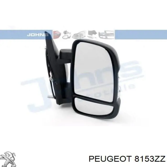 Lusterko wsteczne prawe Peugeot/Citroen 8153ZZ cena, od 105,99 USD