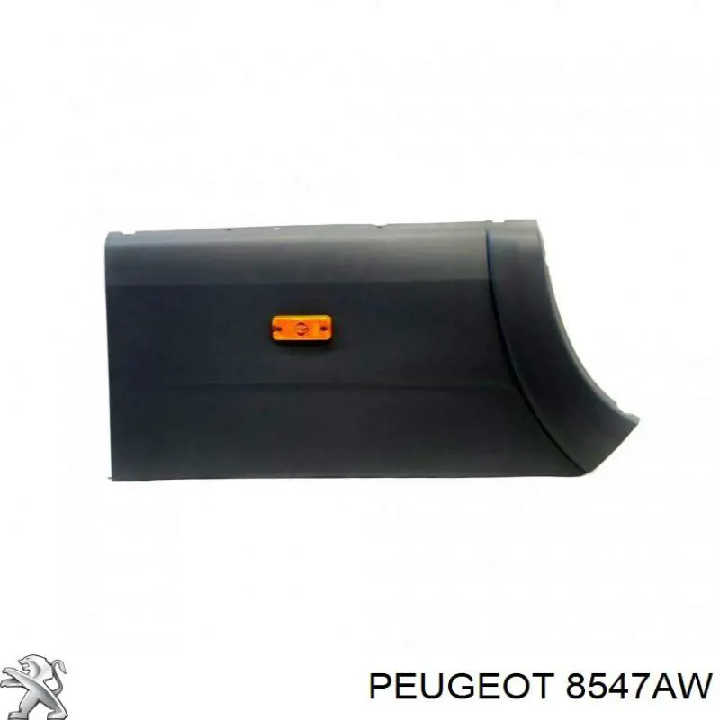8547AW Peugeot/Citroen Poszerzenie (nakładka) reperaturki tylnego błotnika lewy