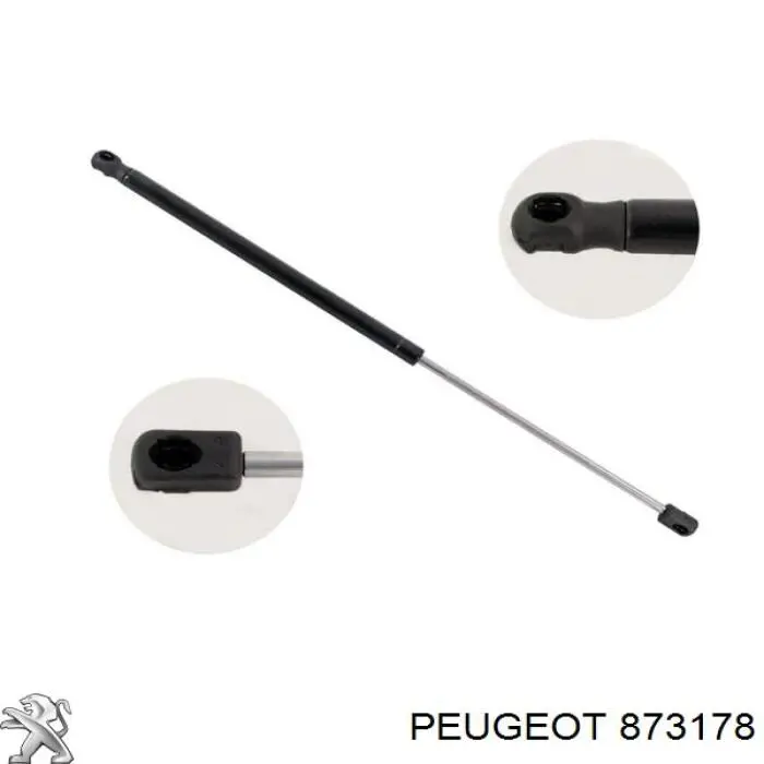 Do koszyka Amortyzator klapy bagażnika (3/5 drzwi-tylnych) Peugeot 309 I 10C, 10A