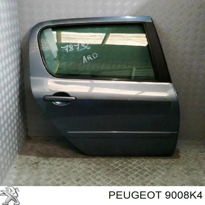 Drzwi tylne prawe Peugeot 307 hatchback (3A, 3C) (2000 - 2012) cena, od 233,33 USD
