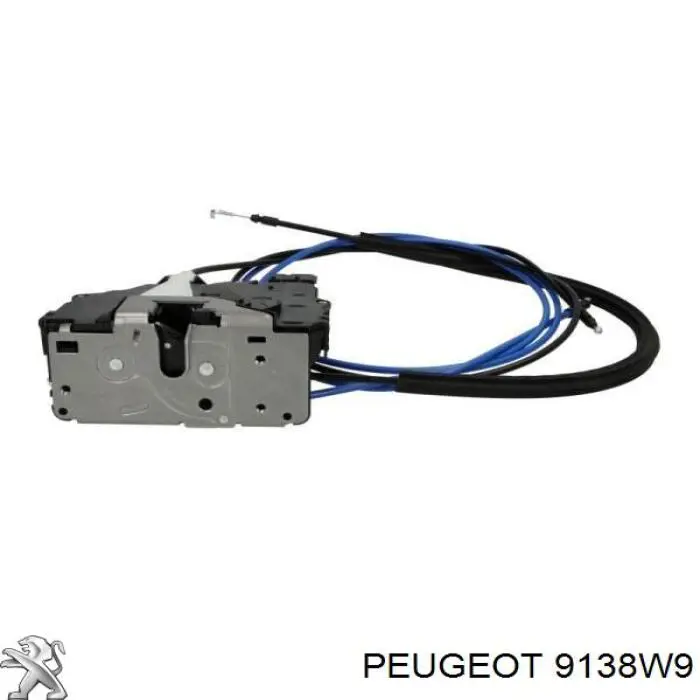 9138W9 Peugeot/Citroen Zamek drzwi bocznych przesuwnych
