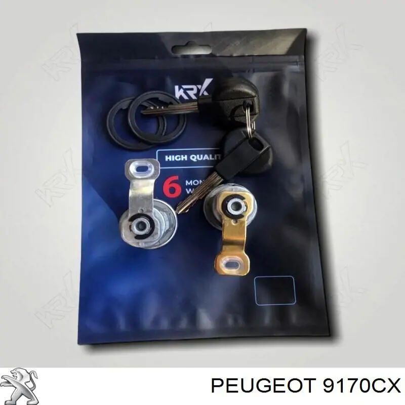 Wkładka zamka drzwi przednich Peugeot/Citroen 9170CX cena, od 27,22 USD