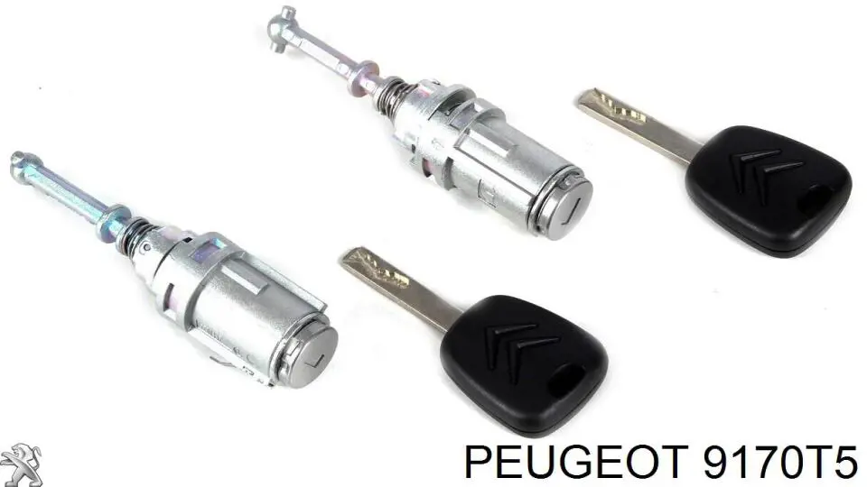 9170T5 Peugeot/Citroen Wkładka zamka drzwi przednich